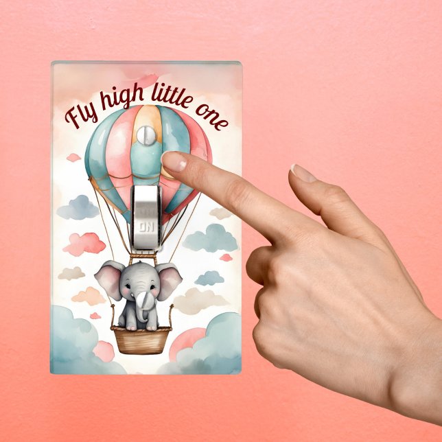 Hot Air Balloon Elephant Light Switch Cover (Creator Uploaded)