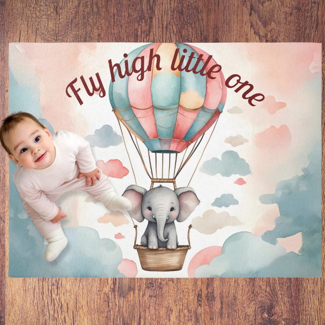 Hot Air Balloon Elephant Rug (Creator Uploaded)