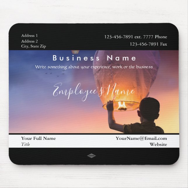 Hot Air Balloon Employee Photo Mousepad (Front)