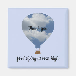 Hot Air Balloon Employee Thank You Recognition Magnet