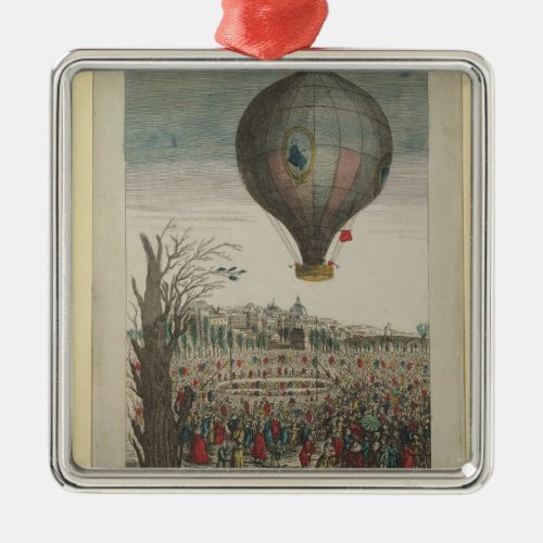 Hot_Air Balloon Experiment Metal Ornament