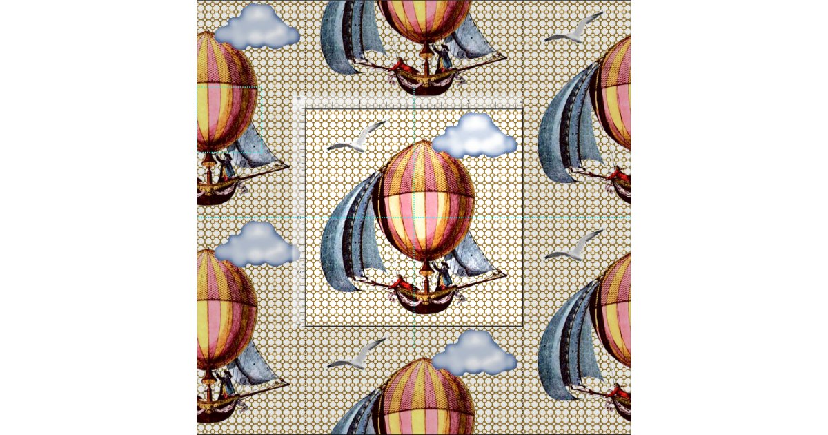 Hot Air Balloon Fabric Zazzle