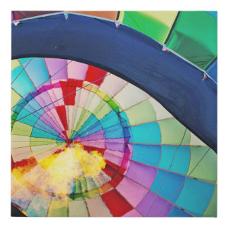 Hot air balloon faux canvas print