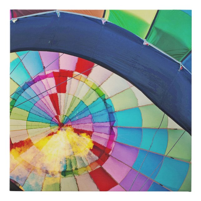 Hot air balloon  faux canvas print (Front)