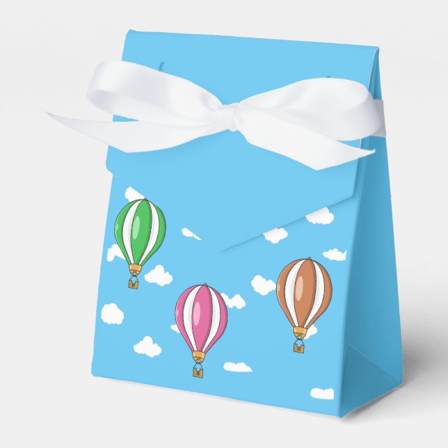 Hot air balloon favor boxes (Front Side)