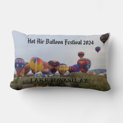 Hot Air Balloon Festival 2024 Throw Pillow