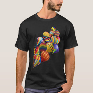 Hot Air Balloon Festival  Flying Aviation Basket F T-Shirt