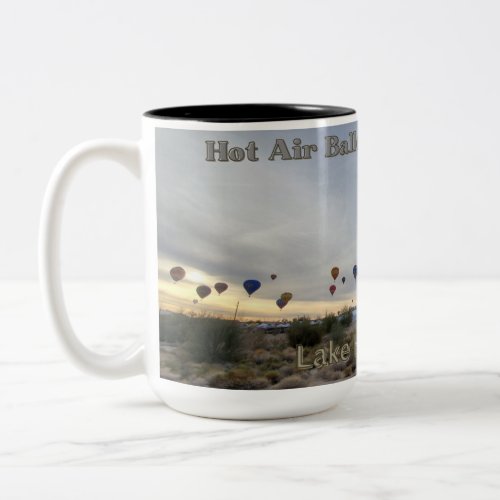 Hot Air Balloon Festival Lake Havasu Az Two_Tone Coffee Mug