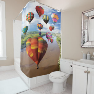 Hot Air Balloon Festival Shower Curtain
