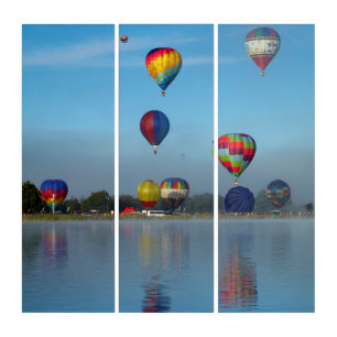 Hot Air Balloon Festival Triptych