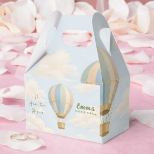 Hot Air Balloon First Birthday Favor Boxes
