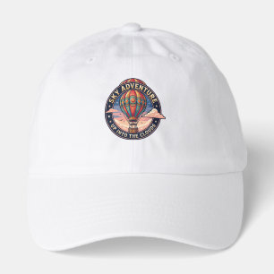 Hot air balloon flying in the sky hat