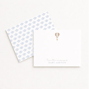 Hot Air Balloon , from the nursery of, boy thank  Invitation