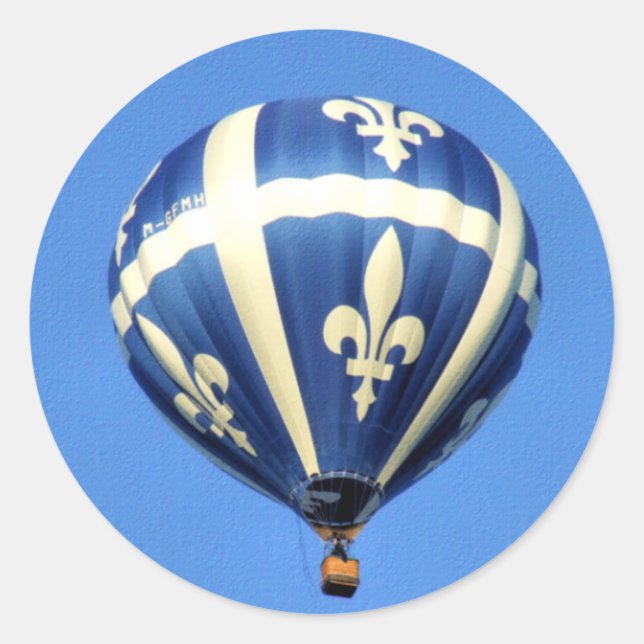 Hot Air Balloon Gatineau Festival! Classic Round Sticker (Front)