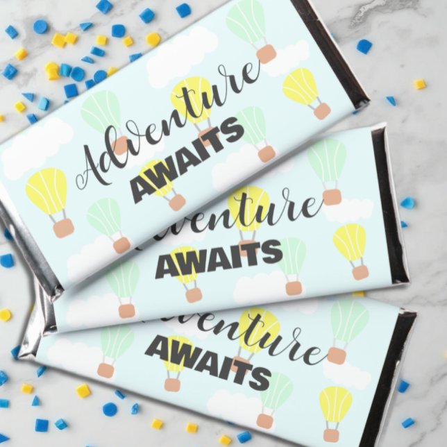 Hot Air Balloon Gender Neutral Baby Shower Hershey Bar Favors (Creator Uploaded)