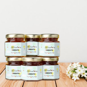 Hot Air Balloon Gender Neutral Baby Shower Honey Jar Favors