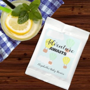Hot Air Balloon Gender Neutral Baby Shower Lemonade Drink Mix