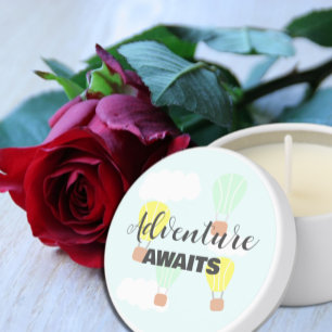Hot Air Balloon Gender Neutral Baby Shower Mini Candle Favors