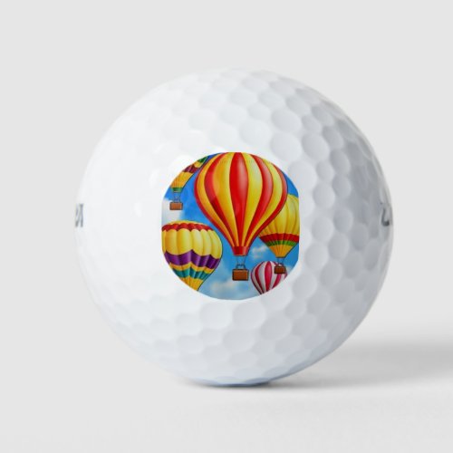 HOT AIR BALLOON GOLF LOVERS GOLF BALL