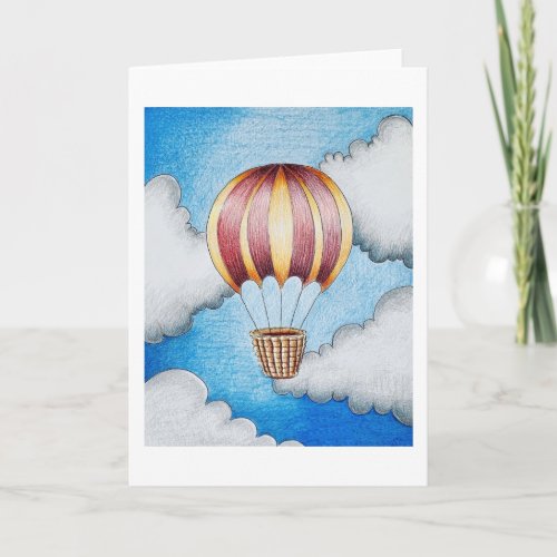 Hot Air Balloon greeting card