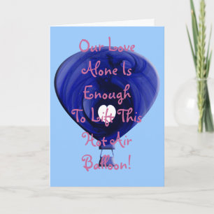 Hot Air Balloon Holiday Card