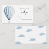Hot air balloon, How many candies baby shower game