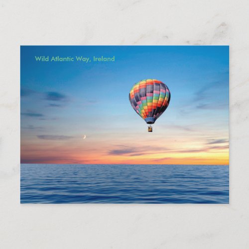 Hot Air Balloon image for postcard