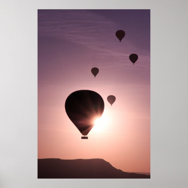 Hot Air Balloon in Goreme Poster (Front)