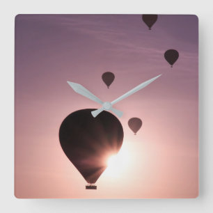 Hot Air Balloon in Goreme Square Wall Clock