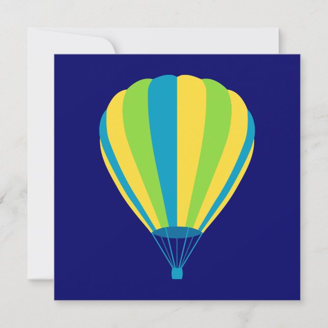 hot air balloon invitation (Front)