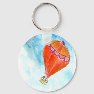 Hot Air Balloon Keychain