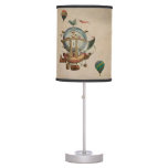 Hot Air Balloon, La Minerve 1803  Travel In Style Table Lamp at Zazzle