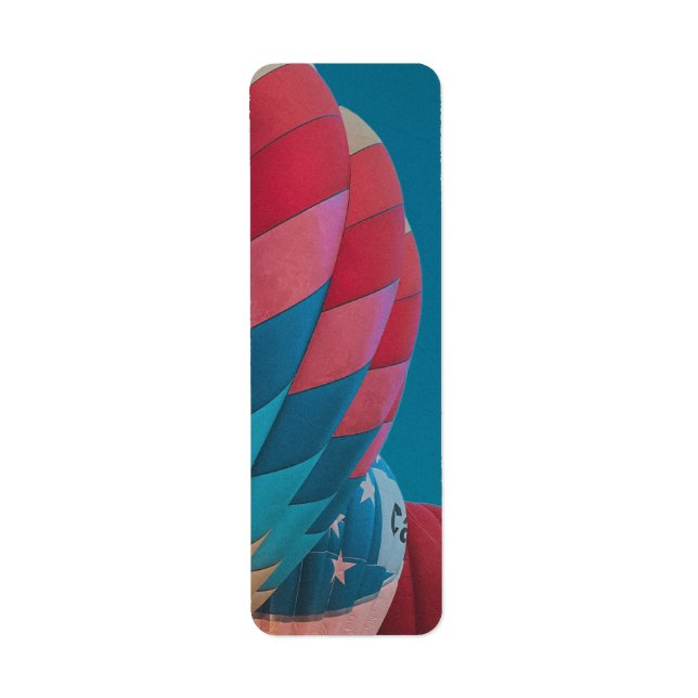 hot air balloon  label (Front)
