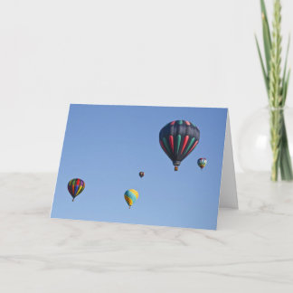 Hot Air Balloon Launch Greeting Card