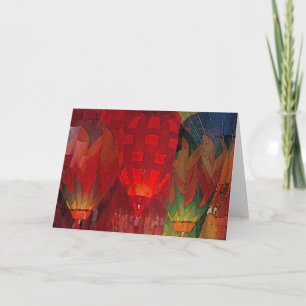 Hot Air Balloon Mania Greeting Card