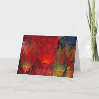Hot Air Balloon Mania Greeting Card