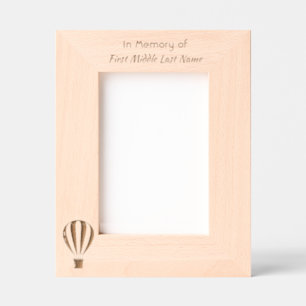Hot Air Balloon  Memorial Keepsake  Engraved Frames