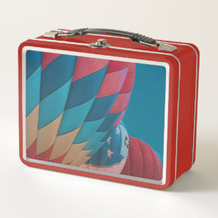 hot air balloon  metal lunch box