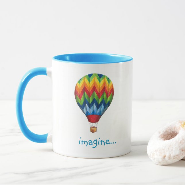 Hot Air Balloon mug (With Donut)