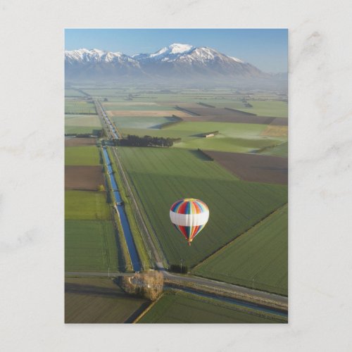 Hot_air Balloon near Methven Canterbury Postcard