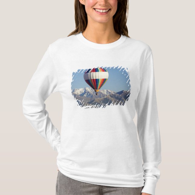 Hot-air Balloon, near Methven, Canterbury T-Shirt (Front)