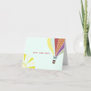 Hot Air Balloon Notecard