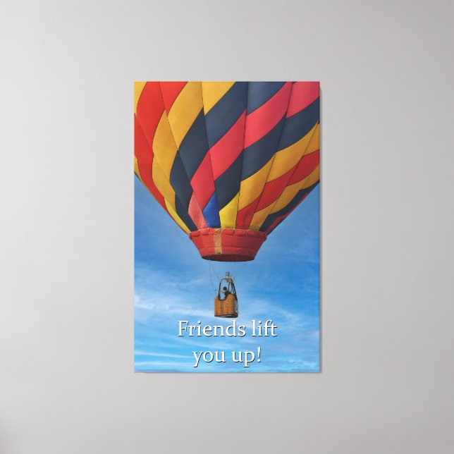 Hot Air Balloon on Canvas Print (Front)