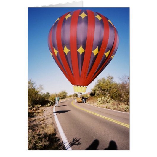 Hot Air Balloon on Roadway (Front)
