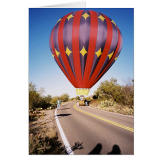 Hot Air Balloon on Roadway Cards