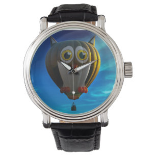 Hot Air Balloon Owl Wrist Watch