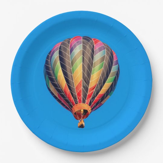 Hot Air Balloon Paper Plate