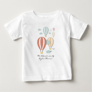 Hot Air Balloon Papercuts Baby T-Shirt