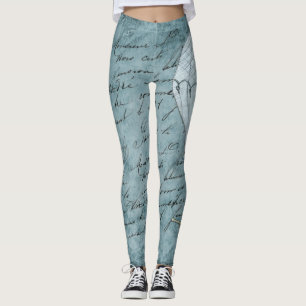 Hot Air Balloon Paris Scene Leggings