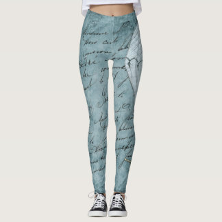 Hot Air Balloon Paris Scene Leggings